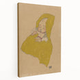 Soft Art Deco Wall Art - Portrait of Sleeping Infant in Golden Blanket