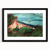Coastal Expressionism Art - Vibrant Landscape Painting on Canvas