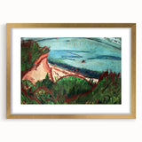 Coastal Expressionism Art - Vibrant Landscape Painting on Canvas