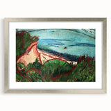 Coastal Expressionism Art - Vibrant Landscape Painting on Canvas