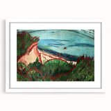 Coastal Expressionism Art - Vibrant Landscape Painting on Canvas