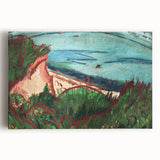 Coastal Expressionism Art - Vibrant Landscape Painting on Canvas