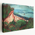 Coastal Expressionism Art - Vibrant Landscape Painting on Canvas