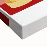 Large art featuring a black and white landscape painting of rolling hills on stretched canvas, ideal for bedroom wall decor.