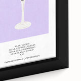 Extra large black wall art featuring a colorful, textured depiction of various foods and drinks on a framed canvas.