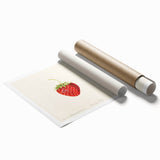 Extra large rolled print featuring a variety of vibrant, colorful fruits on a white background.