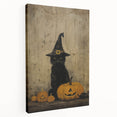 Halloween Wall Hangings - Witch Cat and Jack O Lanterns
