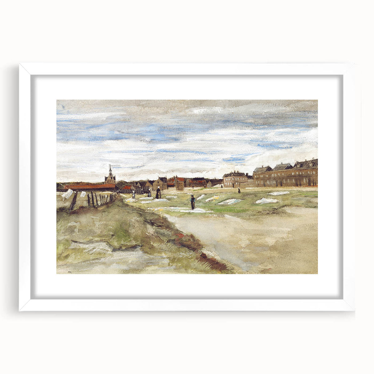 Impressionist Wall Art - Van Gogh's Bleaching Ground Landscape Print