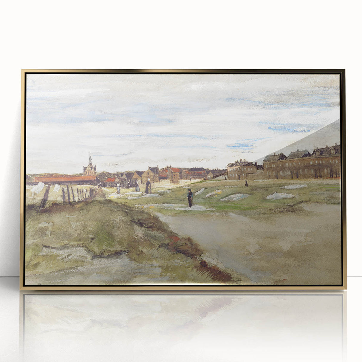 Impressionist Wall Art - Van Gogh's Bleaching Ground Landscape Print