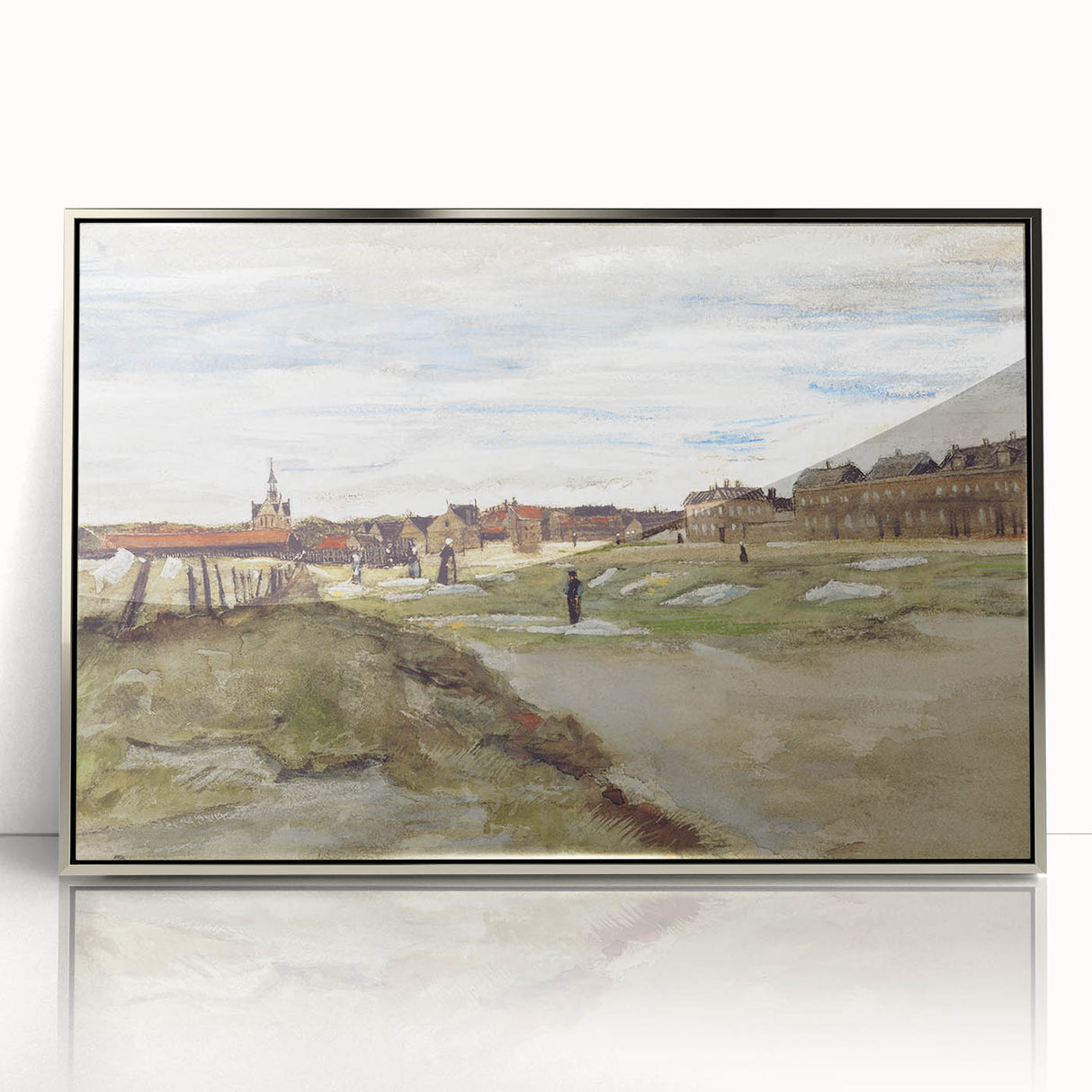 Impressionist Wall Art - Van Gogh's Bleaching Ground Landscape Print