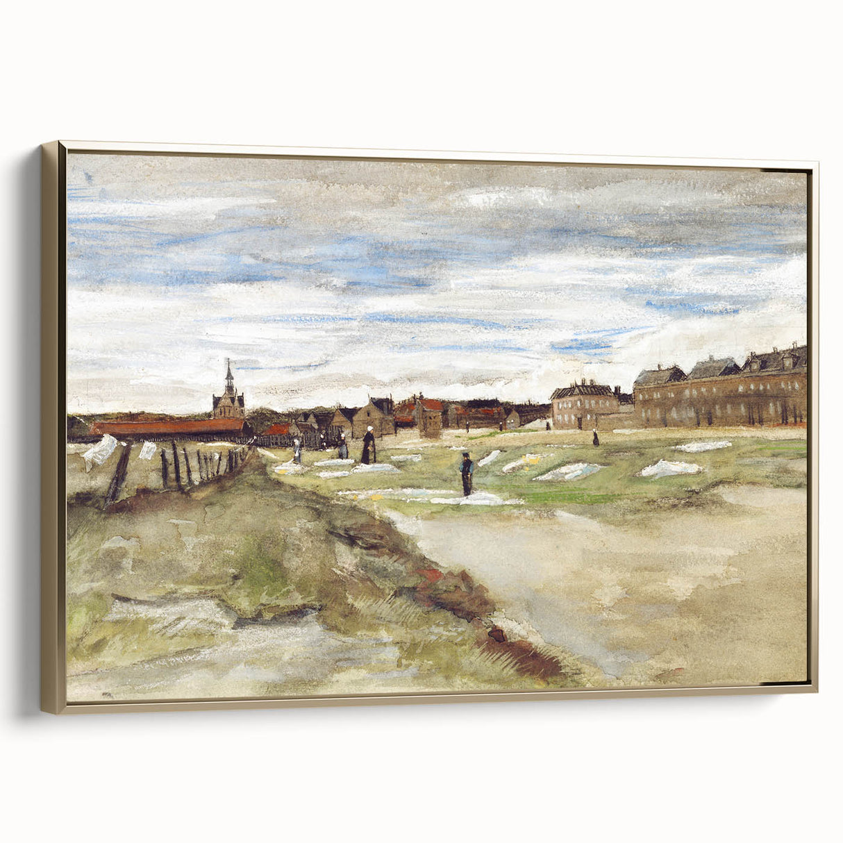 Impressionist Wall Art - Van Gogh's Bleaching Ground Landscape Print