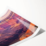 Stunning rolled landscape print showcasing vibrant canyons in rich earthy tones, elegantly packaged in a protective tube, perfect for home decor or art enthusiasts.