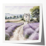 Landscape wall art print showcasing a serene countryside scene with rolling hills and a vibrant sky, presented in a glossy finish to enhance colors and details. Perfect for home decor enthusiasts seeking a calming nature-inspired aesthetic.