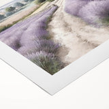 Serene landscape wall art on rolled canvas showcasing vibrant green fields, a clear blue sky, and rolling hills, perfect for enhancing home decor with nature's tranquility.