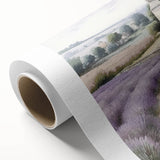 Serene landscape wall art on rolled canvas, showcasing vibrant green hills and a tranquil blue sky, perfect for enhancing home decor with nature's beauty.