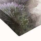 Close-up of a stretched canvas displaying a vibrant landscape countryside wall art design, featuring lush green fields, rolling hills, and a bright blue sky, perfect for home decor.