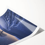 Stunning rolled canvas featuring a vibrant desert landscape design, showcasing warm earth tones and a dramatic sky, ideal for home decor or art enthusiasts.