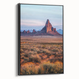 Framed canvas artwork showcasing stunning sandy dunes landscape with a black frame, perfect for home decor in modern interiors, adding a serene touch to any room.