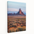 Stretched canvas artwork showcasing serene sand dunes landscape in warm earth tones, perfectly framed for wall display in modern decor. Ideal for nature lovers.