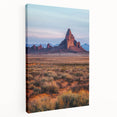 Stretched canvas artwork showcasing serene sand dunes landscape in warm earth tones, perfectly framed for wall display in modern decor. Ideal for nature lovers.