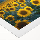 Vibrant landscape canvas art showcasing rolling green fields under a bright blue sky, elegantly rolled and packaged for easy display in your home decor.