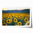 Vibrant rolled canvas print showcasing a picturesque landscape of rolling green fields under a bright blue sky, elegantly packaged in a protective cardboard tube. Ideal for nature and home decor enthusiasts.