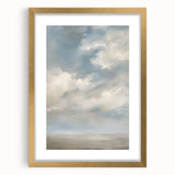 Elegant gold-framed landscape artwork featuring a serene nature scene, highlighting rich colors and textures, perfect for home decor and interior design. This piece adds a touch of sophistication to any room with its luxurious matting and framing.