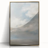 Framed acrylic artwork showcasing a stunning landscape with vibrant colors and a sleek gold frame, ideal for modern home decor and interior design.