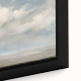 Framed close-up of a vibrant landscape canvas artwork showcasing intricate details and rich colors, perfect for home decor or art enthusiasts.