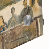 Modern Wall Art Print - Feast Scene in Earthy Tones - Unique Decor Piece