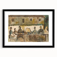 Modern Wall Art Print - Feast Scene in Earthy Tones - Unique Decor Piece