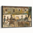 Modern Wall Art Print - Feast Scene in Earthy Tones - Unique Decor Piece