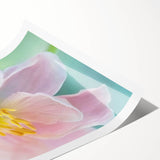 Extra large wall art featuring line art flowers in black and white on a rolled print, ideal for large living room decor.