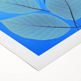 Art deco poster featuring close-up of green leaves on extra large rolled canvas.