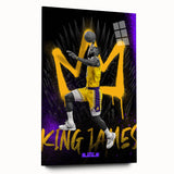 Fiery Passion Pop Art Wall Art – Bold Yellow, Purple, and Black Canvas