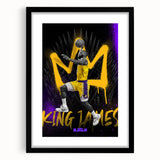 Fiery Passion Pop Art Wall Art – Bold Yellow, Purple, and Black Canvas