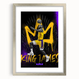 Fiery Passion Pop Art Wall Art – Bold Yellow, Purple, and Black Canvas