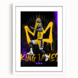 Fiery Passion Pop Art Wall Art – Bold Yellow, Purple, and Black Canvas