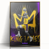 Fiery Passion Pop Art Wall Art – Bold Yellow, Purple, and Black Canvas