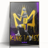 Fiery Passion Pop Art Wall Art – Bold Yellow, Purple, and Black Canvas