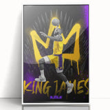 Fiery Passion Pop Art Wall Art – Bold Yellow, Purple, and Black Canvas