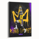 Fiery Passion Pop Art Wall Art – Bold Yellow, Purple, and Black Canvas