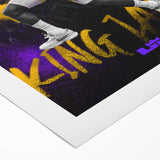 Fiery Passion Pop Art Wall Art – Bold Yellow, Purple, and Black Canvas