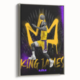 Fiery Passion Pop Art Wall Art – Bold Yellow, Purple, and Black Canvas