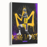 Fiery Passion Pop Art Wall Art – Bold Yellow, Purple, and Black Canvas