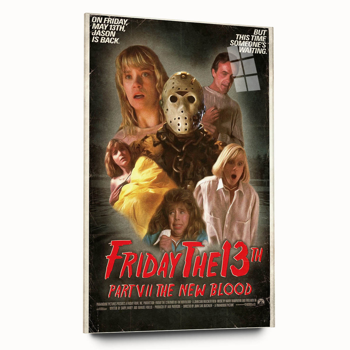 Retro Friday the 13th Poster Art - Vintage Horror Movie Prints