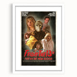 Retro Friday the 13th Poster Art - Vintage Horror Movie Prints