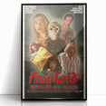Retro Friday the 13th Poster Art - Vintage Horror Movie Prints