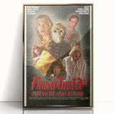 Retro Friday the 13th Poster Art - Vintage Horror Movie Prints