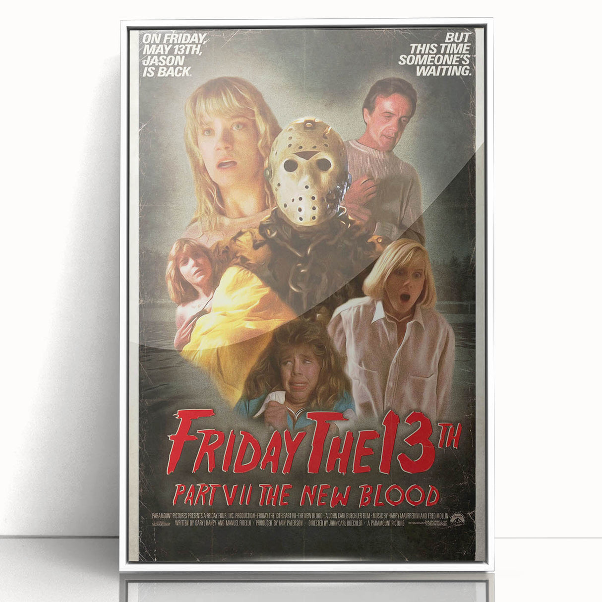 Retro Friday the 13th Poster Art - Vintage Horror Movie Prints